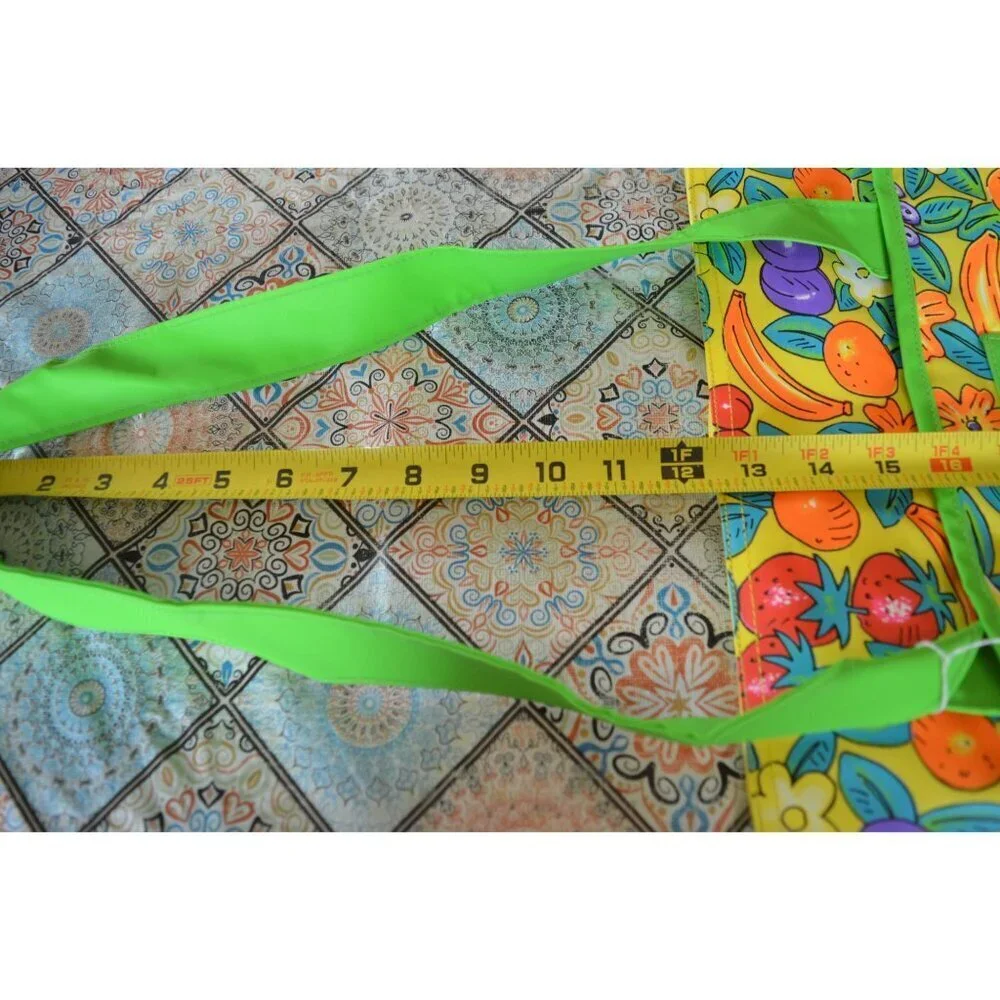 NWT Dover Kids Fruit Garden Market Summer Large Zipper Tote Bag Water Resistant